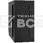Компьютерный корпус Minitower ExeGate BAA-303-UNS400 (mATX, БП UNS400 с вент. 12см, 2*USB, HD Audio, черный), фото 1
