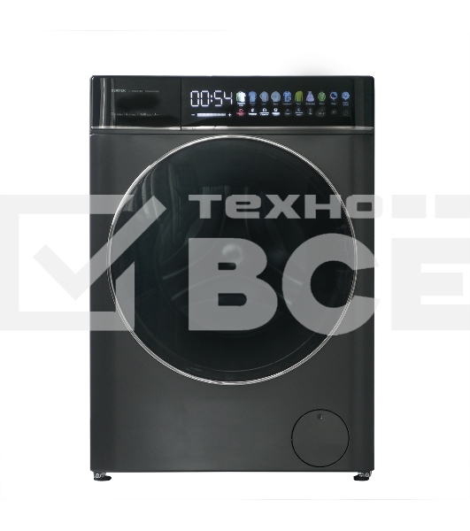 Стиральная машина с сушкой Centek CT-1976 серый, загрузка фронтальная 10кг, 1400 об/мин, Класс А+++