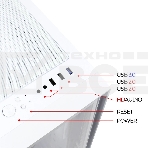 Компьютерный корпус Ginzzu CL520 белый mATX, фото2