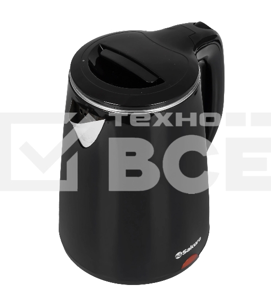 Чайник электрический Sakura SA-2150BK 1.8 л, двойной корпус,черн д