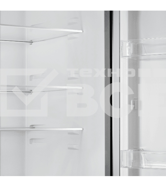 Холодильник Maunfeld MFF200NFSTSE серый двухкамерный 271/106л л морозилка снизу, No Frost