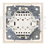 Выключатель проходной 1-кл. СП ZIMA IP20 10А безвинт. зажим слон. кость LEZARD 704-9088-105QC, фото3