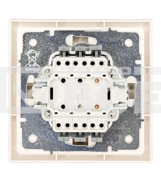 Выключатель проходной 1-кл. СП ZIMA IP20 10А безвинт. зажим слон. кость LEZARD 704-9088-105QC