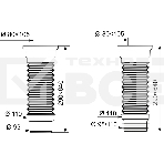 Труба гофрированная армированная PUSH-FIT L290-640 мм. D 110 мм, фото4