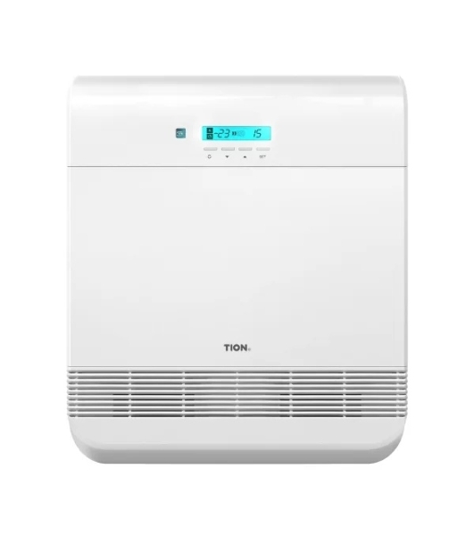 Бризер Tion O2 Standard белый, 40 м², фильтры F7+HEPA+угольный, подогрев воздуха, пульт ДУ