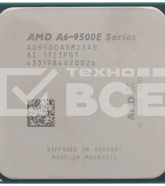 Процессор AMD Bristol Ridge A6 2C/2T 9500E (3.0/3.4GHz,1MB,35W,AM4) tray,Radeon R5 Series