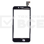 Сенсорное стекло (тачскрин) для Alcatel One Touch Snap 7025D, черное, фото2