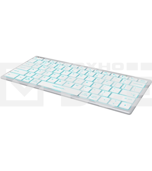 Клавиатура A4Tech Fstyler FX61 проводная, USB, белый/синий