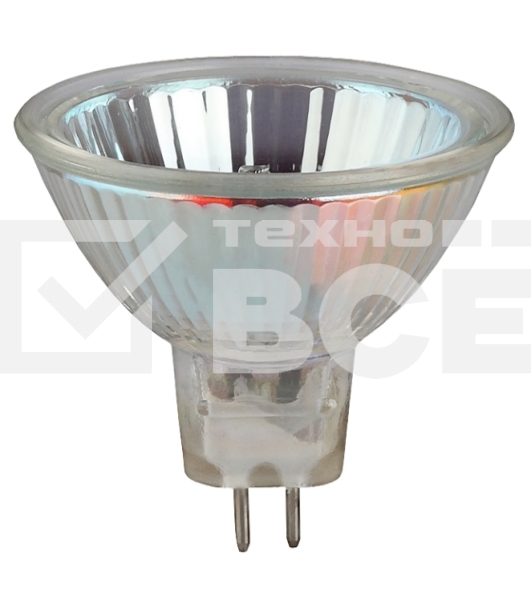 Лампочка галогенная ЭРА GU5.3-JCDR (MR16)-75W-230V-CL GU5.3 75Вт софит теплый белый свет