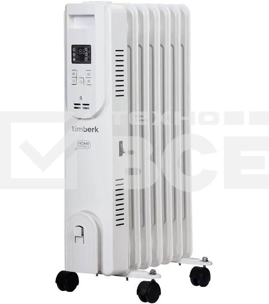 Радиатор масляный Timberk Home Intellect T-OR1507-F10E-WF 1500Вт белый