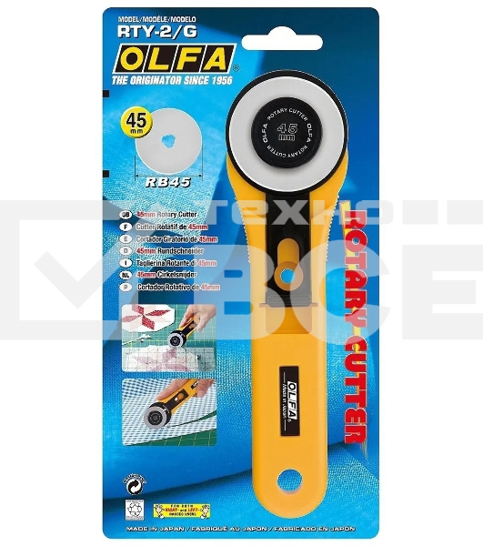 Нож дисковый Olfa OL-RTY-2/G пластик нерж.сталь 1 шт