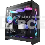Компьютерный корпус без блока питания Case NZXT H9 Flow RGb+ (2025), Midi-Tower, TG, 6x140мм RGb + 1x120мм RGb, 2xUSB-A 3.2 + 1xUSB-C 3.2, E-ATX, ATX, mATX, mITX черный, фото 1