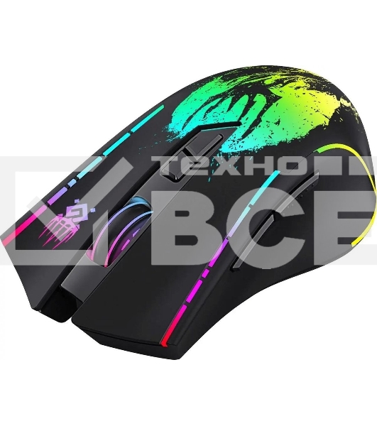 Мышь беспроводная Defender Kronos GM-695 черный, 1600 dpi, радиоканал, USB, кнопки - 7