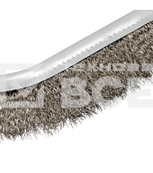 Щетка металлическая Denzel с пластмассовой ручкой, нержавеющая проволока