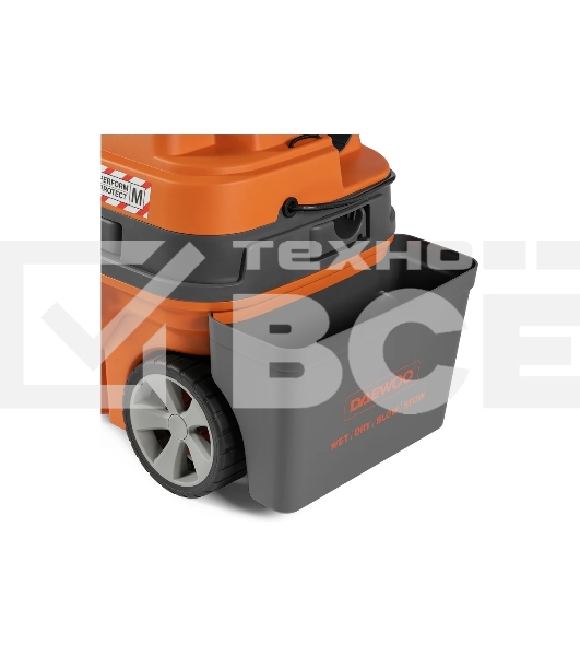 Строительный пылесос Daewoo DAVC 2000 Home 1500Вт (уборка: сухая/сбор воды/выдув) оранжевый