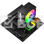 Кулер для процессора ID-COOLING SE-214-XT V2 ARGB LGA1851/1700/1200/115X/AM5/AM4 (16шт/кор, TDP 200W, PWM, 4 тепл.трубки прямого контакта, FAN 120мм, Addressable RGB LED) RET, фото2