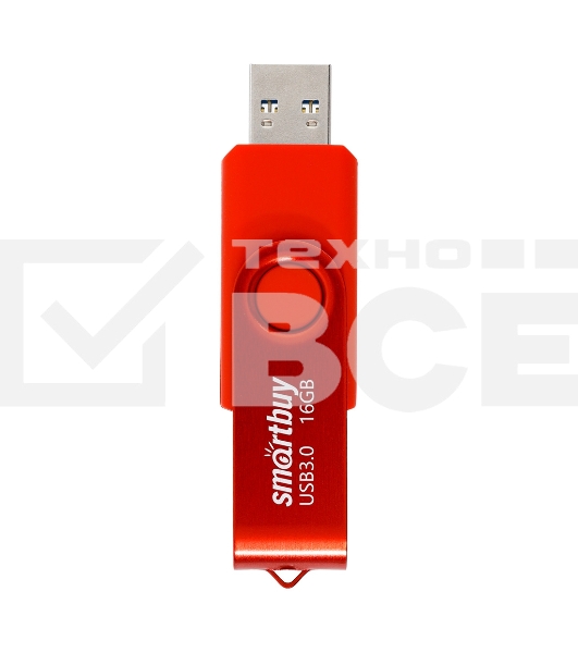 Флешка USB R/W SmartBuy R/W (SB016 Gb3TWR) UFD 3.0/3.1 016 Gb,Twist красный