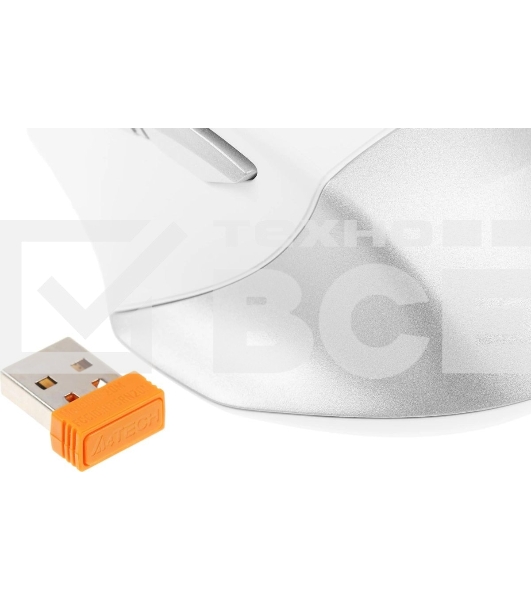 Мышь беспроводная A4Tech Fstyler FB35C белый, 2000 dpi, радиоканал, Bluetooth, USB, кнопки - 6