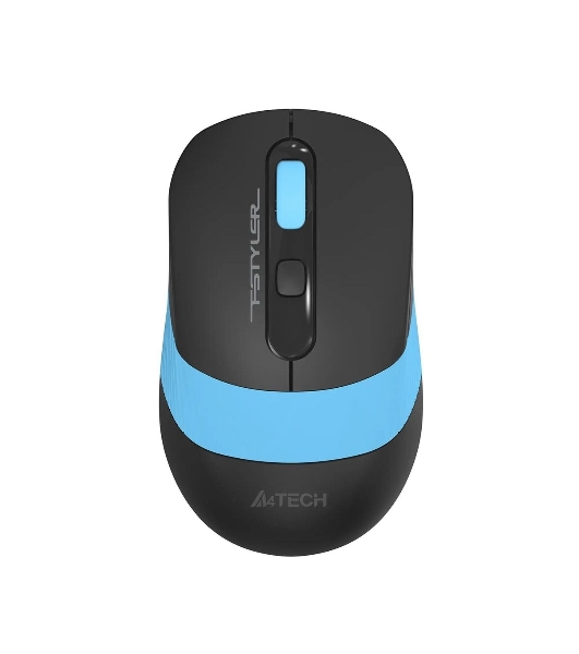 Мышь беспроводная A4Tech Fstyler FG10S черный/синий, 2000 dpi, радиоканал, USB, кнопки - 4