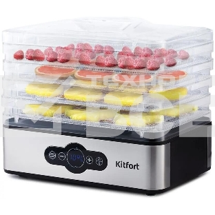 Сушилка для овощей и фруктов Kitfort KT-1914 5под. 240 Вт, черный
