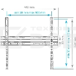 Кронштейн для телевизора Arm Media PLASMA-3 new черный, 22'-65' макс. 55 кг, настенный, фиксированный, фото10