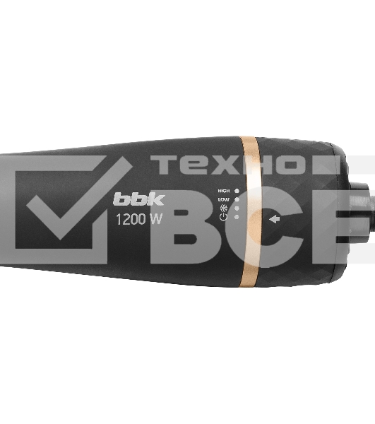 Фен-щётка BBK BHC3500 черный/шампань, 1200 Вт