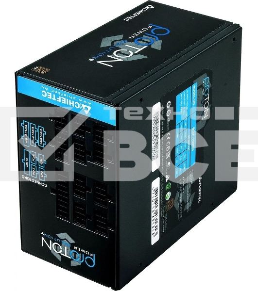 Блок питания Chieftec Proton BDF-850C, 850Вт, 80 PLUS Bronze, 140мм, модульный, черный