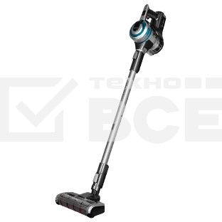 Пылесос вертикальный Redmond RV-UR380 серый/голубой, питание от аккумулятора, 300 Вт, уборка сухая, пылесборник 0,55 л