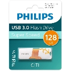 Флешка USB PHILIPS CITI3.0 (FM12FD135B/97), 128Gb, USB 3.0, R/W 100/45, белый/оранжевый, фото 1