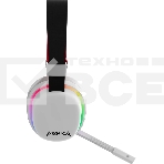 Гарнитура Marvo HG9069W Monka Echo белый, беспроводная + проводная, радиоканал, до 10 ч, подсветка, совместимость с PS5, Xbox, фото5