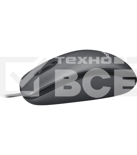 Мышь проводная Logitech M90 черный/серый, 1000 dpi, USB, кнопки - 3