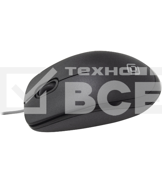 Мышь проводная Oklick 195M черный, 800 dpi, USB, кнопки - 3