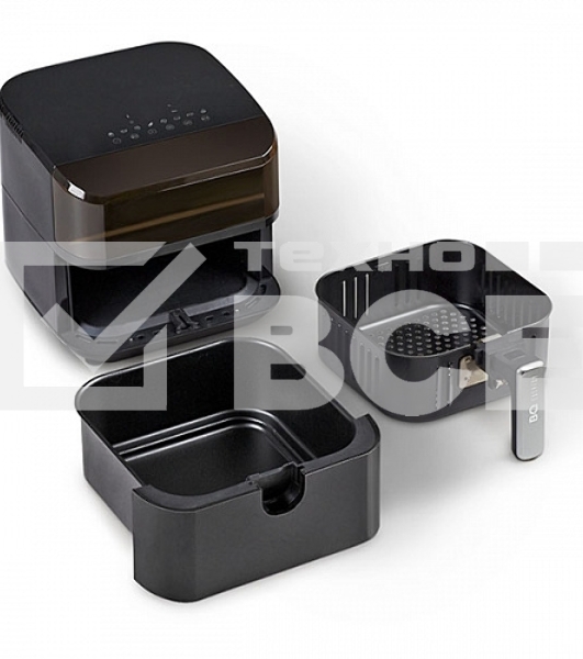 Аэрогриль BQ GR2001 черный. Мощность:1500 Вт, Объем: 4,0 л