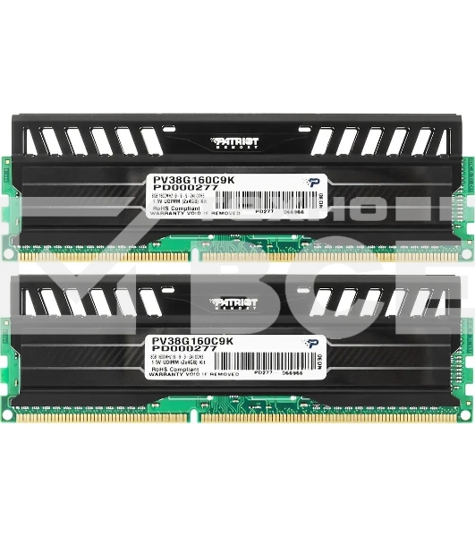 Оперативная память Patriot Viper 3, DDR3, 8GB (2x4 GB), 1600 MHz, CL9, радиатор, черный