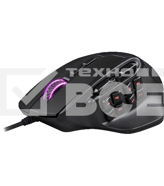 Мышь проводная REDRAGON Aatrox черный, 12400 dpi, USB, кнопки - 15