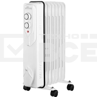 Масляный обогреватель Centek CT-6205 (7 секций), белый, 700/1000/1500 Вт, 15 м2, 3 режима, термостат