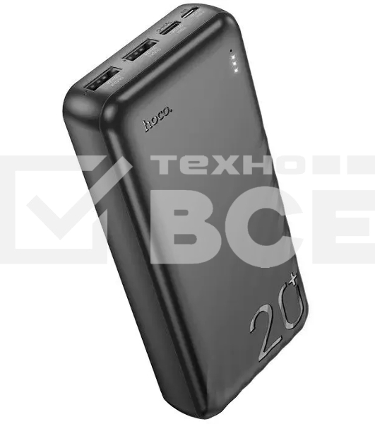 Портативный аккумулятор Hoco J123A Element 20000mAh 2A 2xUSB-A черный