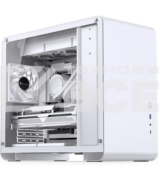 Корпус без блока питания JONSBO U4 Mini, Mini-Tower, TG, no fan, 1xUSB-A 3.0 + 1xUSB-C 3.2, mATX, mITX White