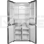 Холодильник Hyundai CM45083F нержавеющая сталь трехкамерный 289/144л морозилка снизу, No Frost, Side by Side, фото3