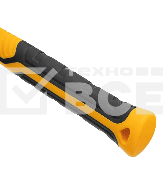 Киянка резиновая Denzel 225 г, черно-белая, фибергласовая рукоятка c TPR покрытием