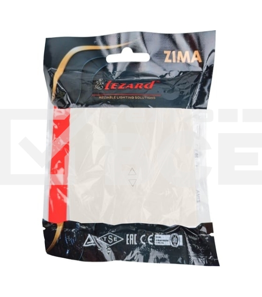 Выключатель проходной 1-кл. СП ZIMA IP20 10А безвинт. зажим слон. кость LEZARD 704-9088-105QC