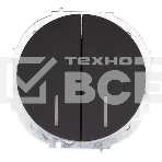 Выключатель 2-кл. СП OSEN 10А IP20 с подсветкой механизм черный бархат LEZARD 743-4288-112, фото 1