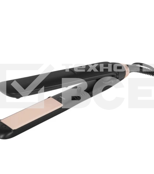 Выпрямитель для волос Philips BHS378/00 черный/розовый, 28 мм, 230 °C, 6 режимов