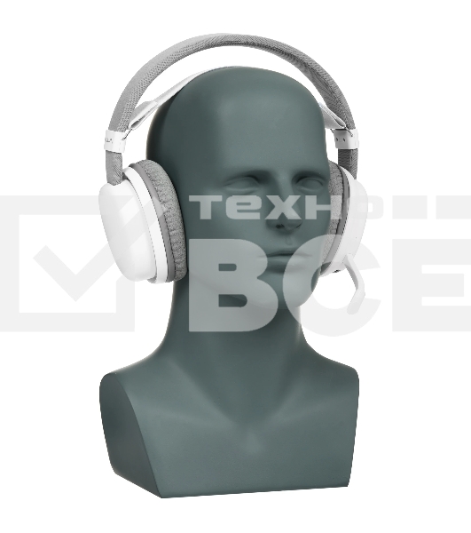 Гарнитура AULA G7 белый, беспроводная + проводная, до 65 ч, съёмный микрофон, подсветка