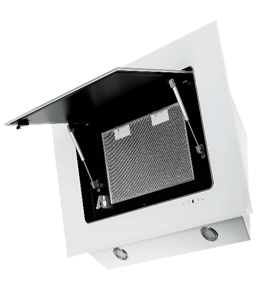 Вытяжка наклонная Elikor Оникс 90П-1000-Е4Д белый, 90 см, 1000 куб. м/ч, 59 дБ