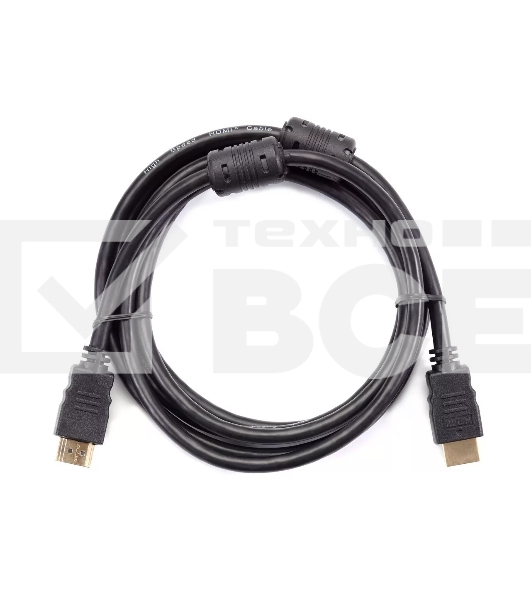 Кабель Telecom HDMI-19M --- HDMI-19M ver 2.0+3D/Ethernet,2 фильтра 2m <TCG200F-2M> 
