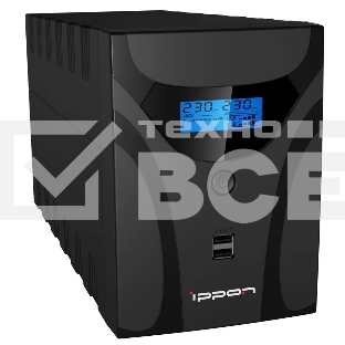 Источник бесперебойного питания Ippon Smart Power Pro II Euro 1600 960Вт 1600ВА черный