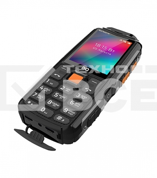 Мобильный телефон BQ 2410L Tank Power 4G черный/метал