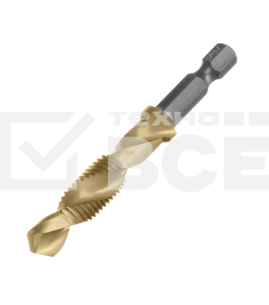 Сверло-метчик Denzel М10 х 1,25 мм, Р6М5