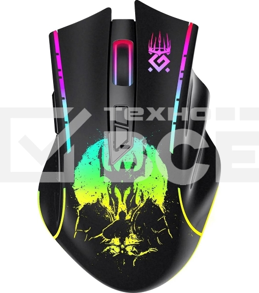 Мышь беспроводная Defender Kronos GM-695 черный, 1600 dpi, радиоканал, USB, кнопки - 7